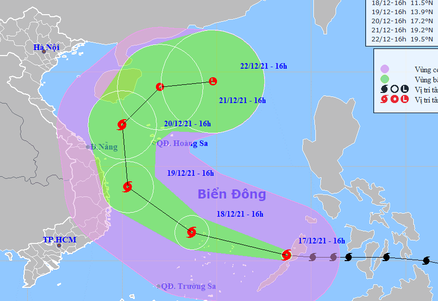 Chủ động triển khai phòng, chống Cơn bão số 09-2021 (RAI)
