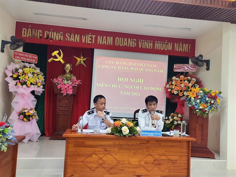 HỘI NGHỊ VIÊN CHỨC, NGƯỜI LAO ĐỘNG NĂM 2024 CỦA CẢNG VỤ HÀNG HẢI QUẢNG NAM